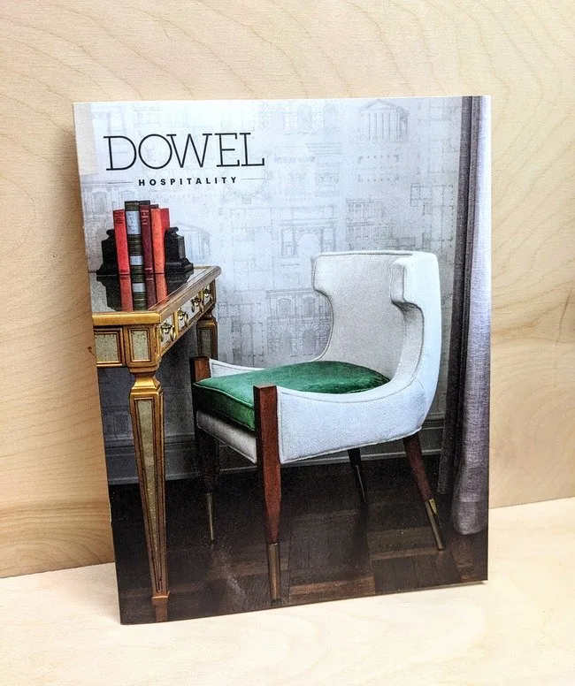 Dowel Furniture catalog with Saddle-Stitch Binding from Bestype Printing NYC